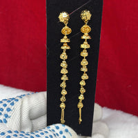 Pari Art Jewellery Forming South Indian Style Long Dangler Earrings
