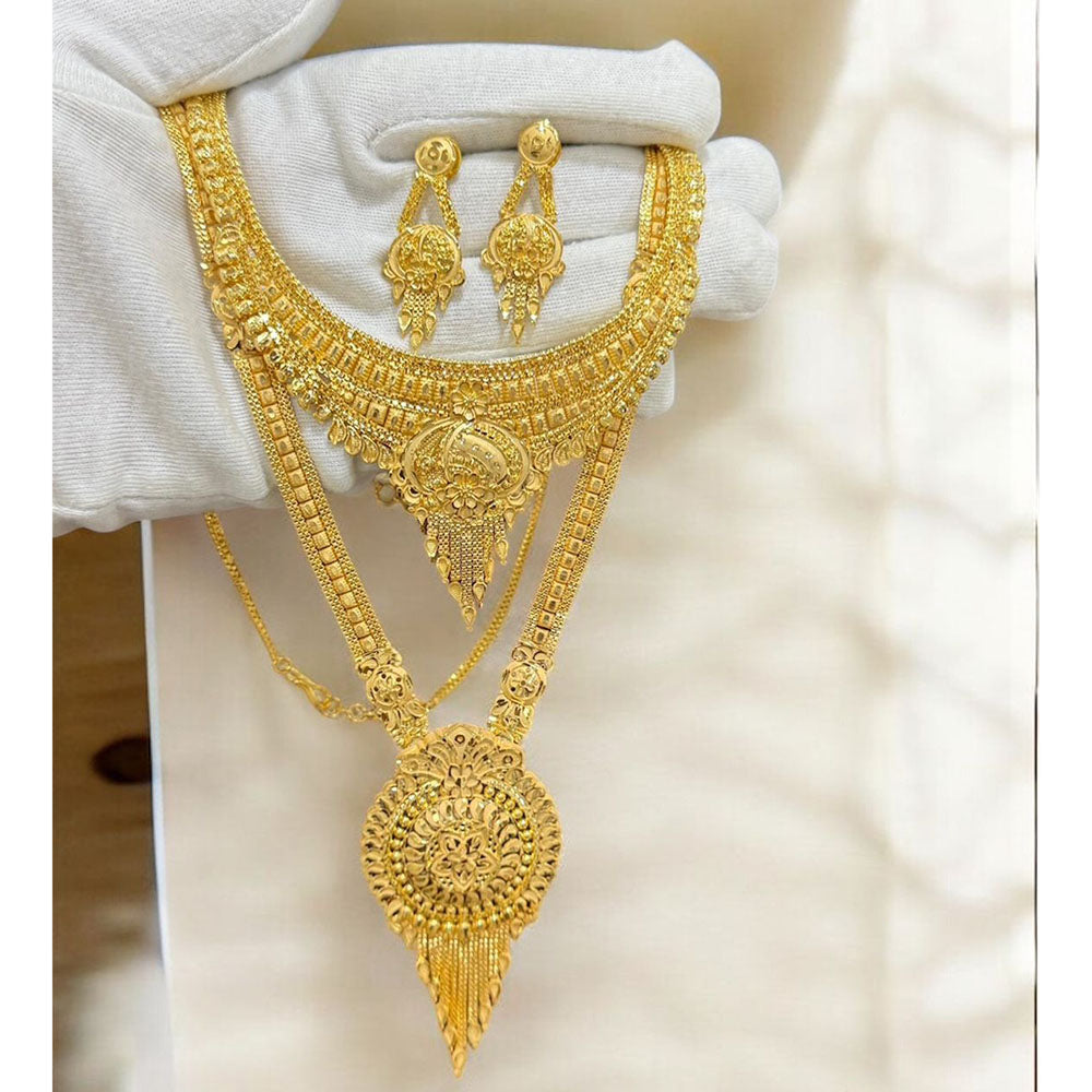 Pari Art Jewellery Designer Forming Double Necklace Set