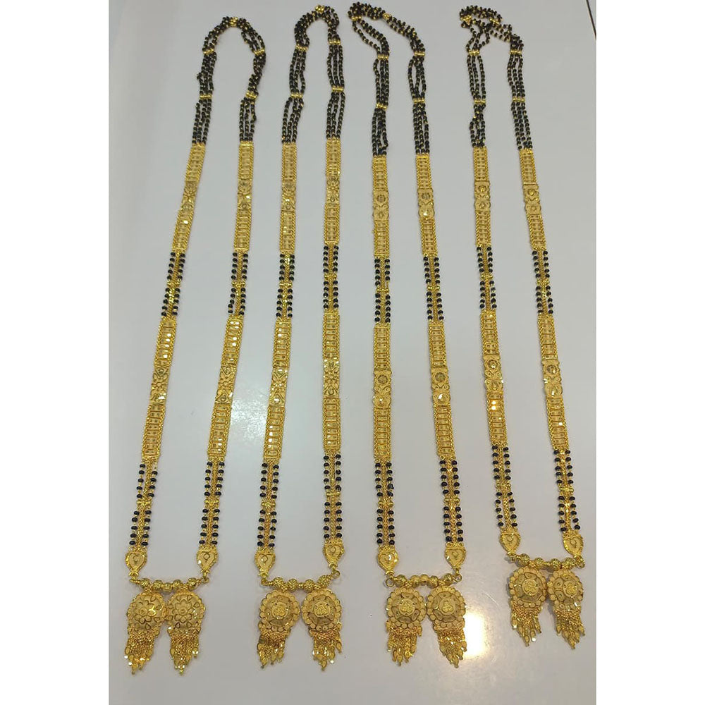 Pari Art Jewellery Designer Black Beads Forming Mangalsutra ( 1 Piece Only)