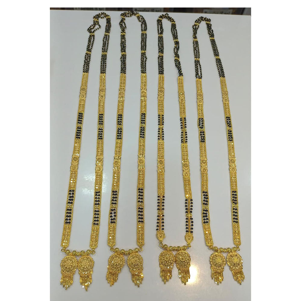 Pari Art Jewellery Designer Black Beads Forming Mangalsutra ( 1 Piece Only)