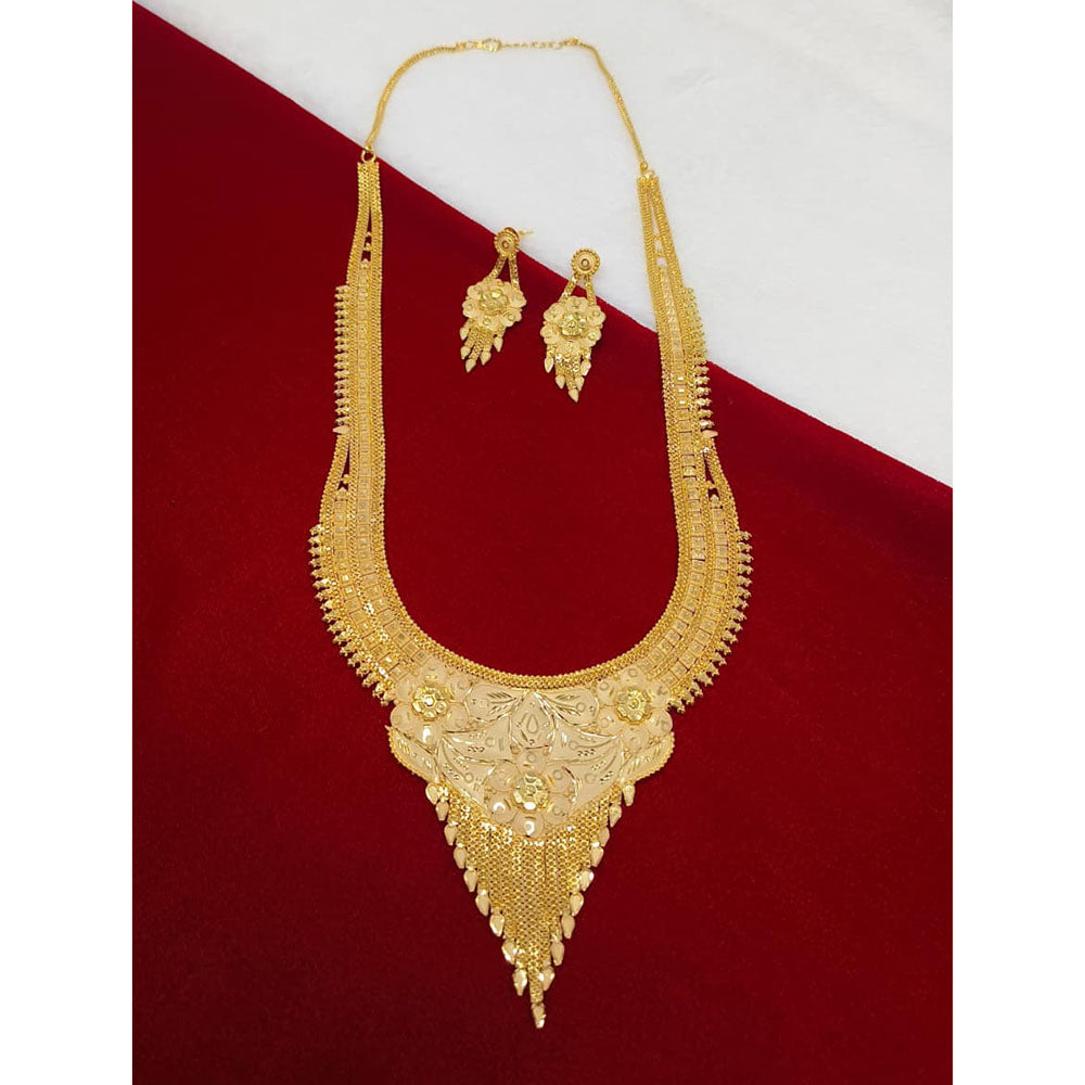 Pari Art Jewellery Forming Floral Grace U-Shape Long Necklace Set