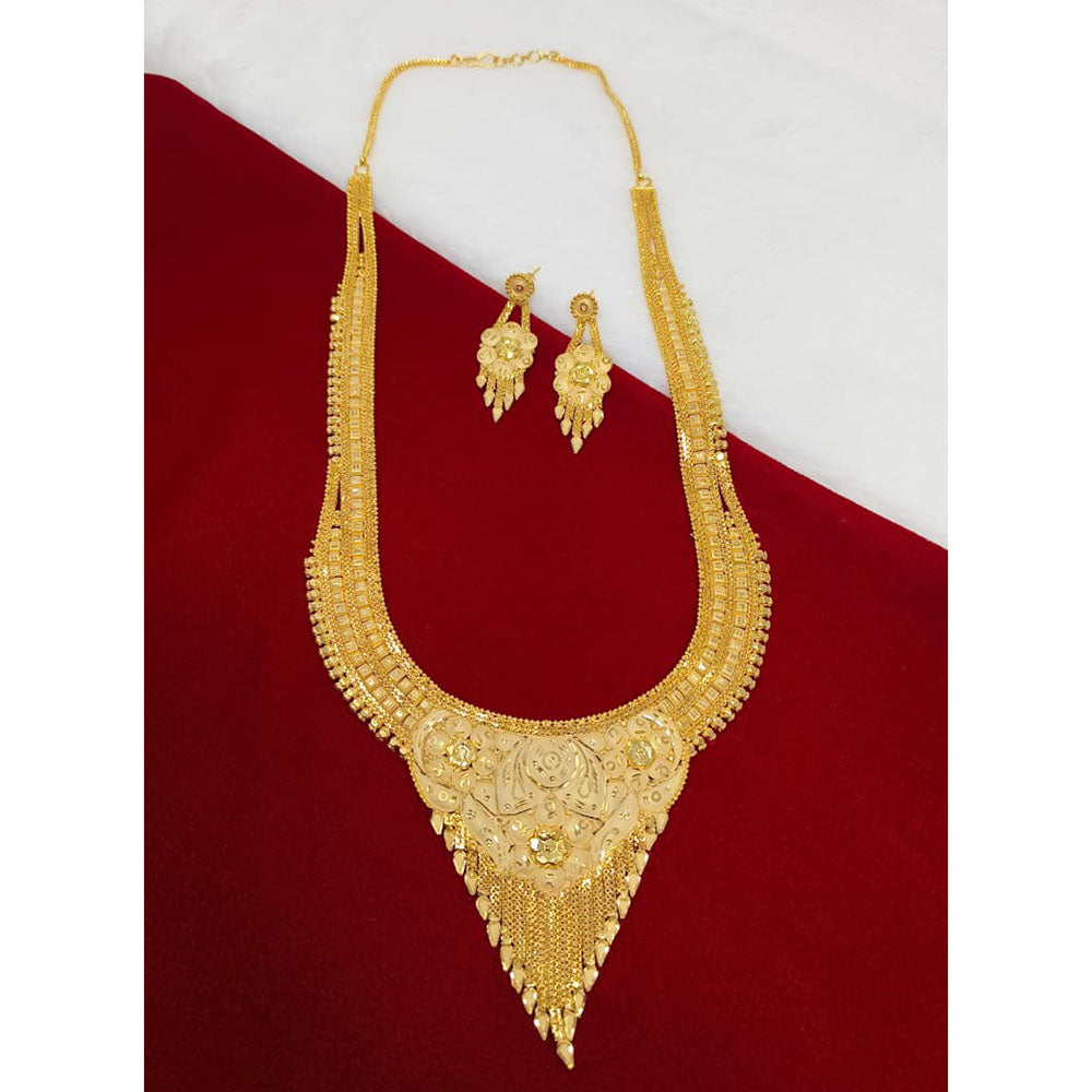 Pari Art Jewellery Forming Floral Grace U-Shape Long Necklace Set