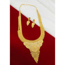 Pari Art Jewellery Forming Floral Grace U-Shape Long Necklace Set