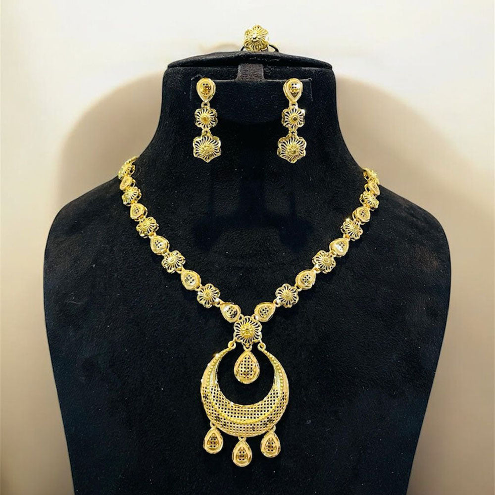 Pari Art Jewellery Royal Turkish Forming Necklace Set