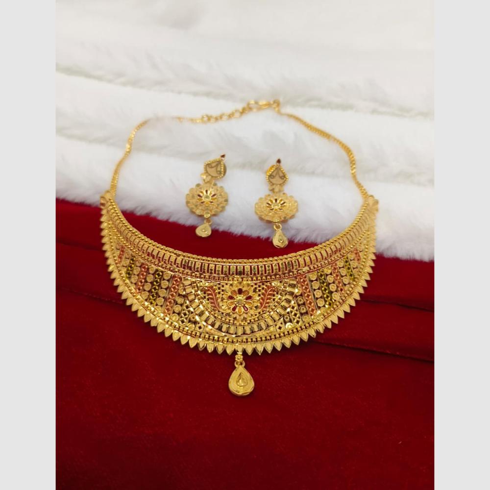 Pari Art Jewellery Royal Forming Choker Necklace Set