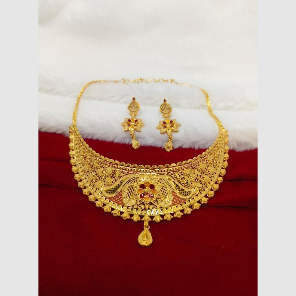 Pari Art Jewellery Royal Forming Choker Necklace Set