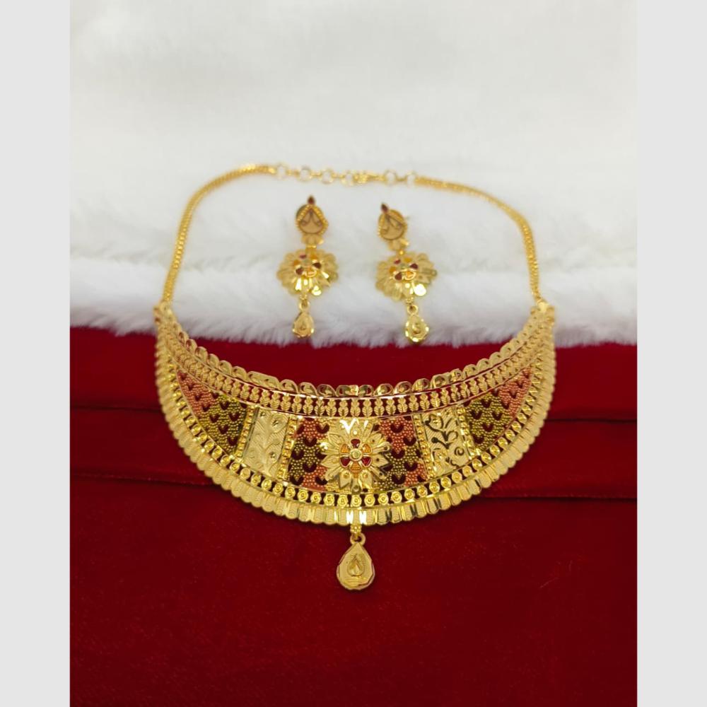 Pari Art Jewellery Royal Forming Choker Necklace Set