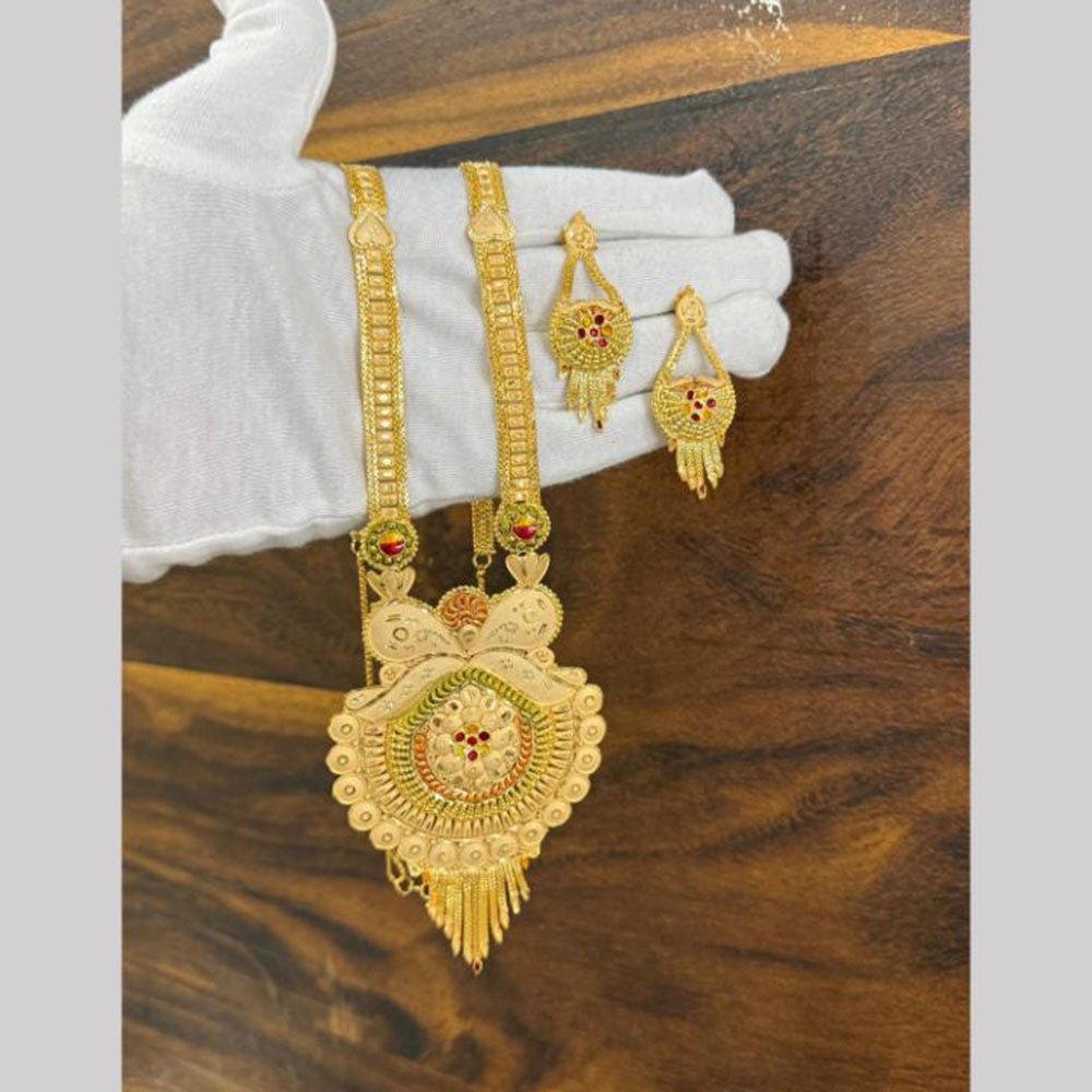 Pari Art Jewellery Royal Forming Long Necklace Set