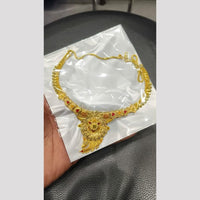 Pari Art Jewellery Royal Forming Gold Necklace Set