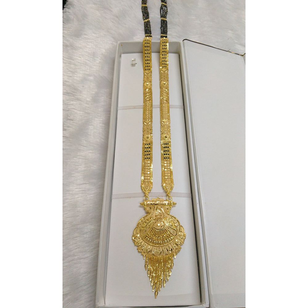 Pari Art Jewellery Designer Black Beads Forming Mangalsutra