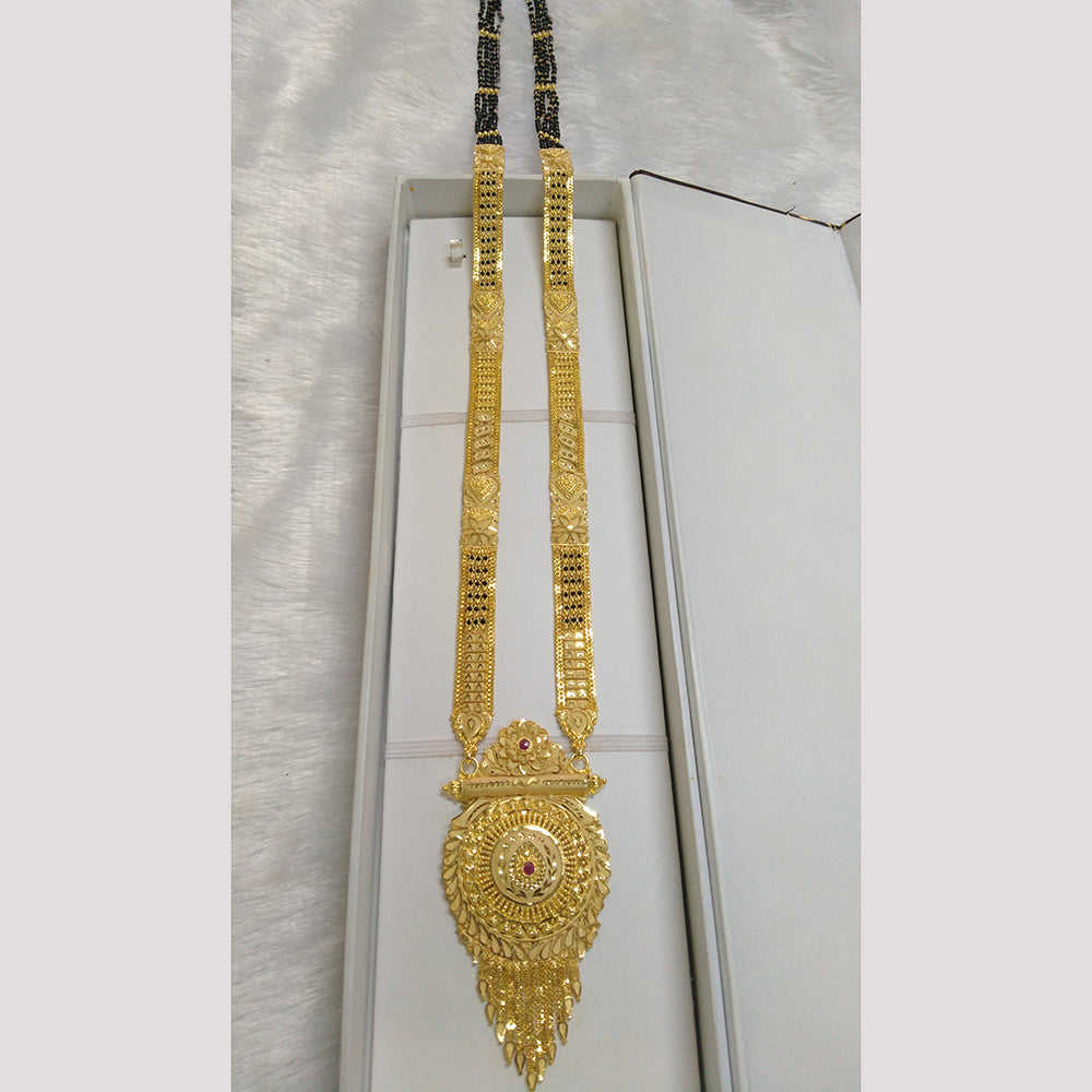 Pari Art Jewellery Designer Black Beads Forming Mangalsutra