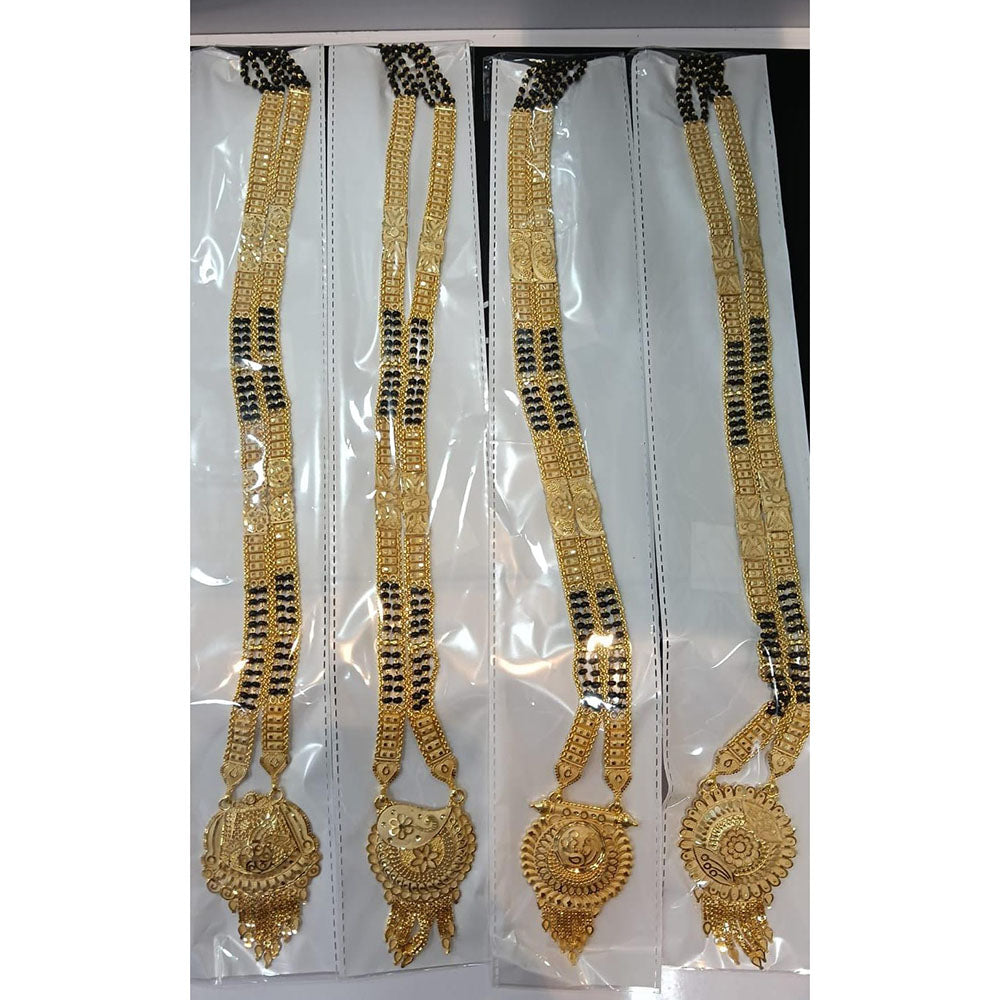 Pari Art Jewellery Designer Black Beads Forming Mangalsutra