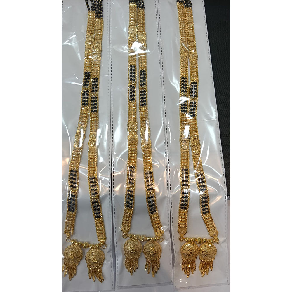 Pari Art Jewellery Designer Black Beads Forming Mangalsutra