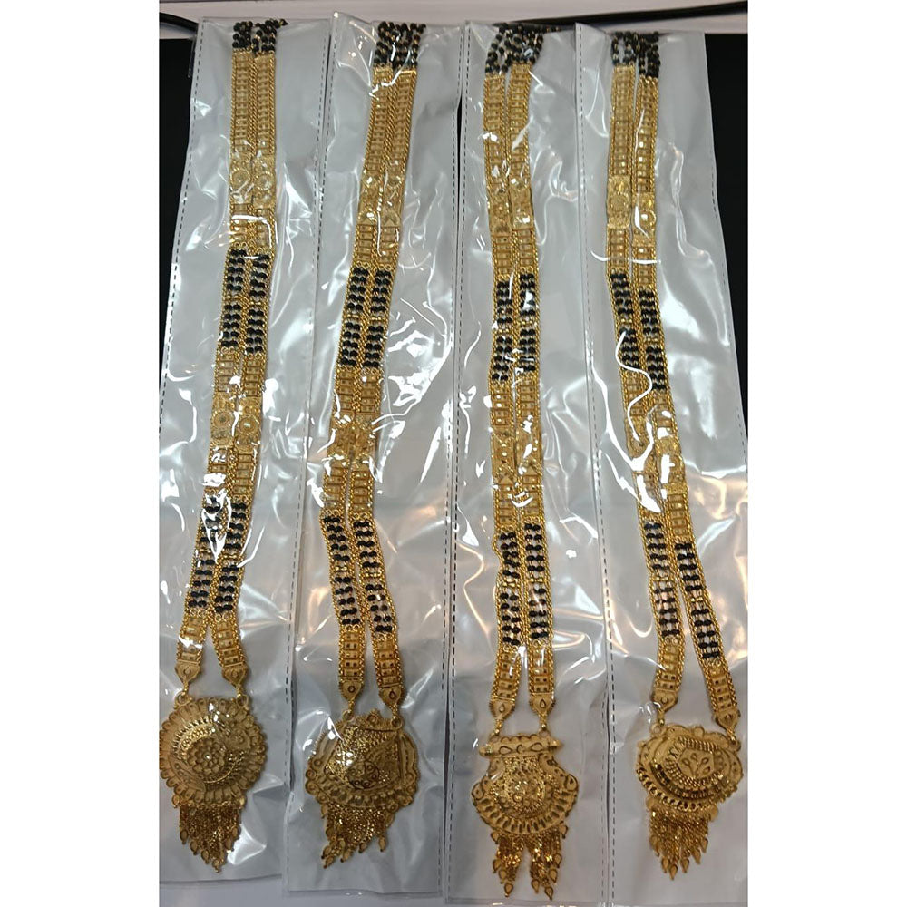 Pari Art Jewellery Designer Black Beads Forming Mangalsutra