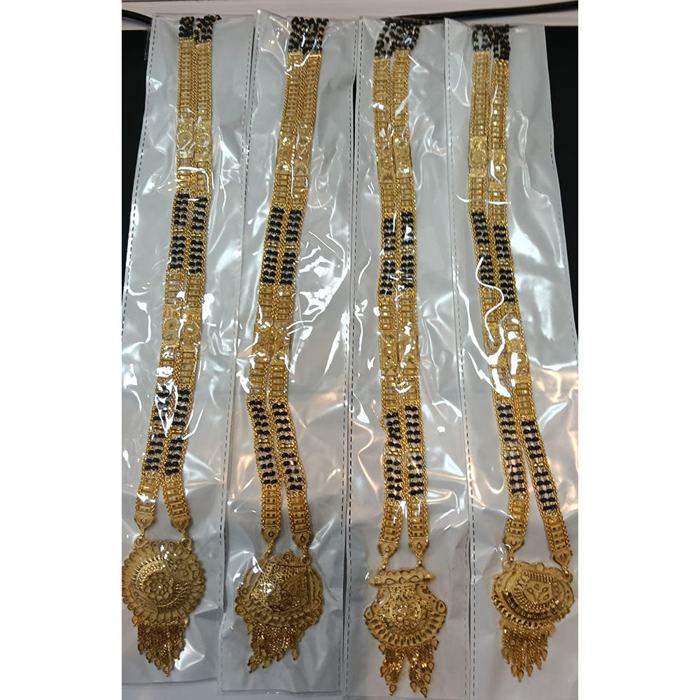 Pari Art Jewellery Designer Black Beads Forming Mangalsutra