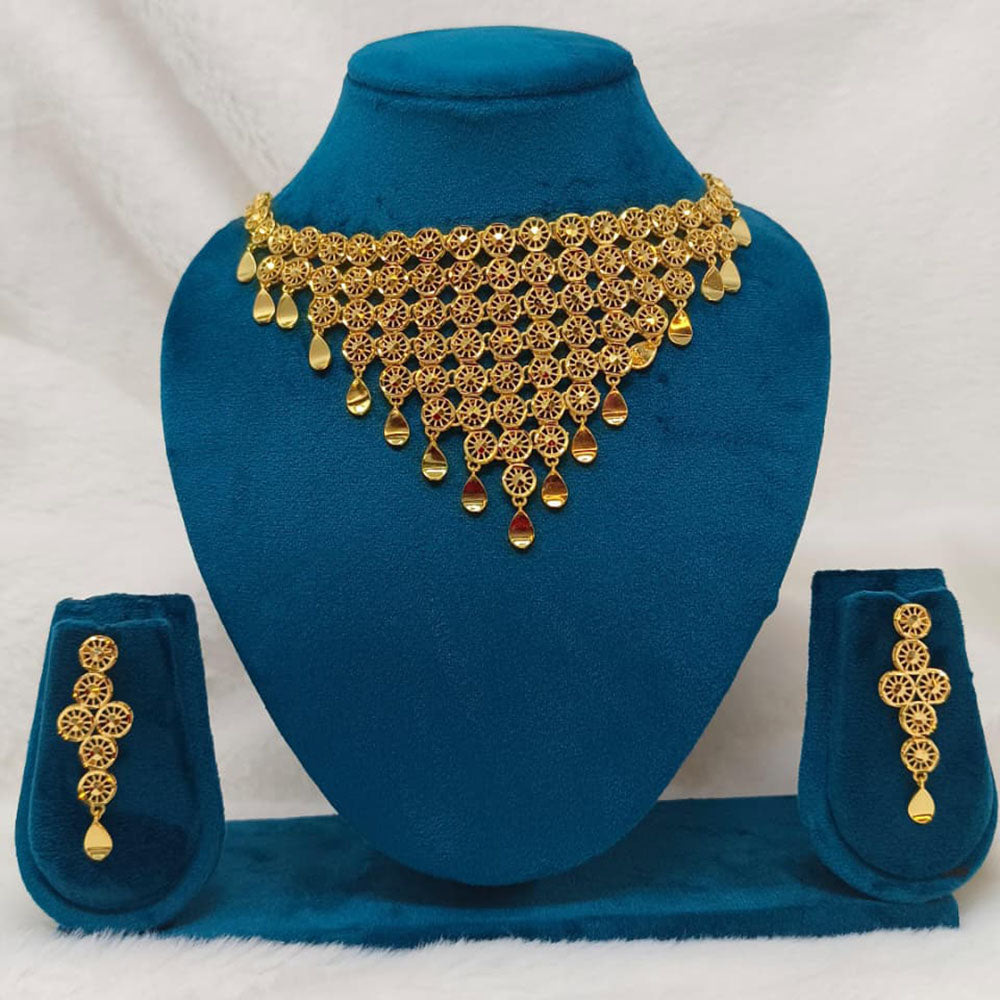Pari Art Jewellery Premium Gold Forming Necklace Set