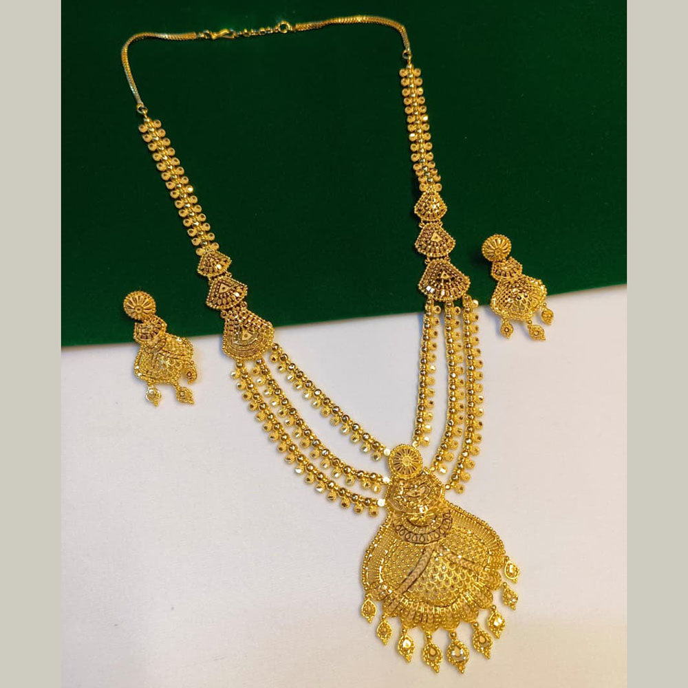 Pari Art Jewellery Royal Style Forming Long Necklace Set