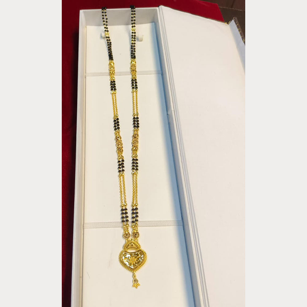 Pari Art Jewellery Designer Black Beads Forming Mangalsutra