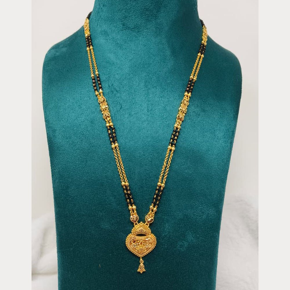 Pari Art Jewellery Designer Black Beads Forming Mangalsutra