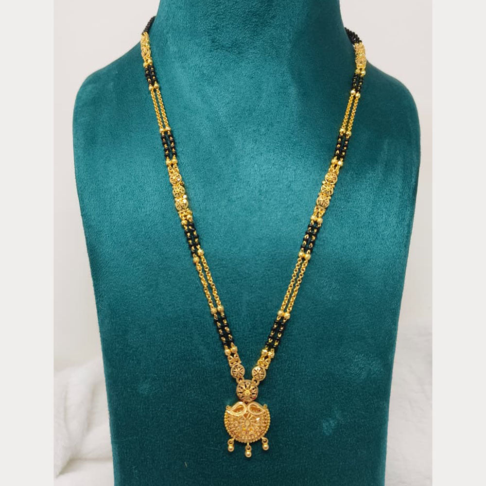Pari Art Jewellery Designer Black Beads Forming Mangalsutra