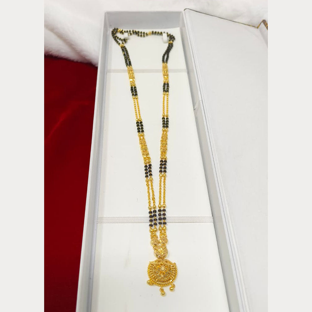 Pari Art Jewellery Designer Black Beads Forming Mangalsutra