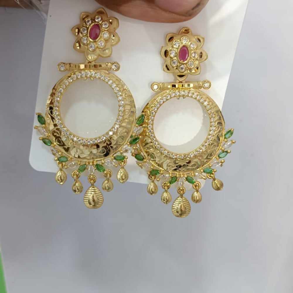 Pari Art Jewellery Designer Forming Austrian Stone Dangler Earrings