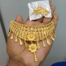 Pari Art Jewellery Designer Bridal Forming Gold Choker Necklace Set