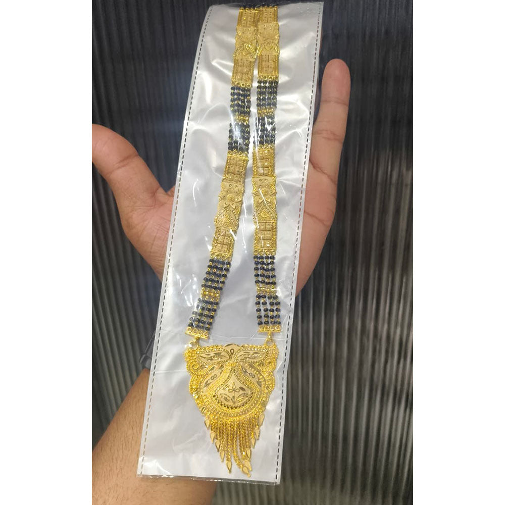 Pari Art Jewellery Gold Plated Designer Long Necklace Set