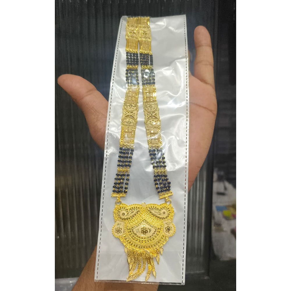Pari Art Jewellery Gold Plated Designer Long Necklace Set