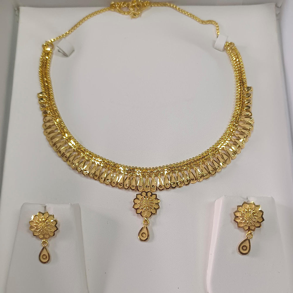 Pari Art Jewellery Gold Plated Designer Necklace Set