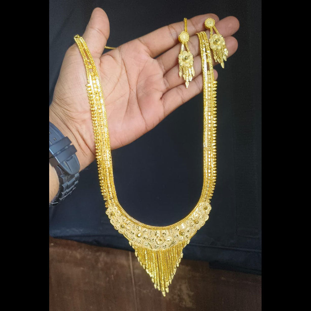 Pari Art Jewellery Royal Style Forming Long Necklace Set