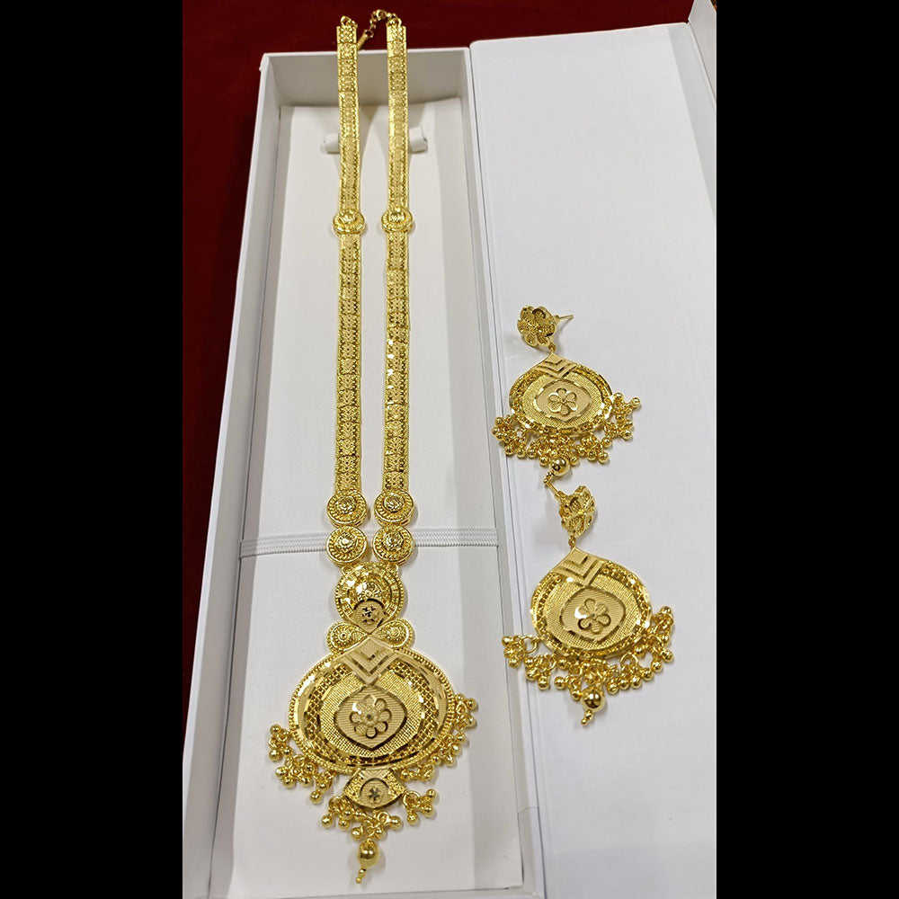 Pari Art Jewellery Royal Style Forming Long Necklace Set