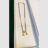 Pari Art Jewellery Stylish Black Beads Forming Mangalsutra