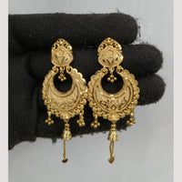 Pari Art Jewellery Classic Forming Gold Dangler Earrings