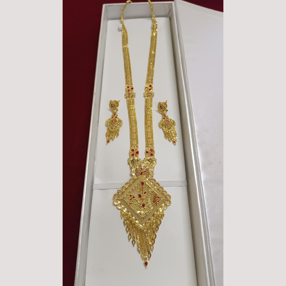 Pari Art Jewellery Royal Style Forming Long Necklace Set