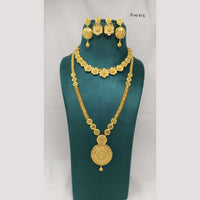 Pari Art Jewellery Premium Gold Forming Double Necklace Set