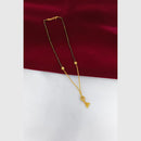 Pari Art Jewellery Stylish Black Beads Forming Mangalsutra