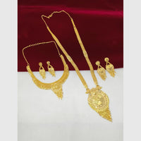 Pari Art Jewellery Premium Gold Forming Double Necklace Set