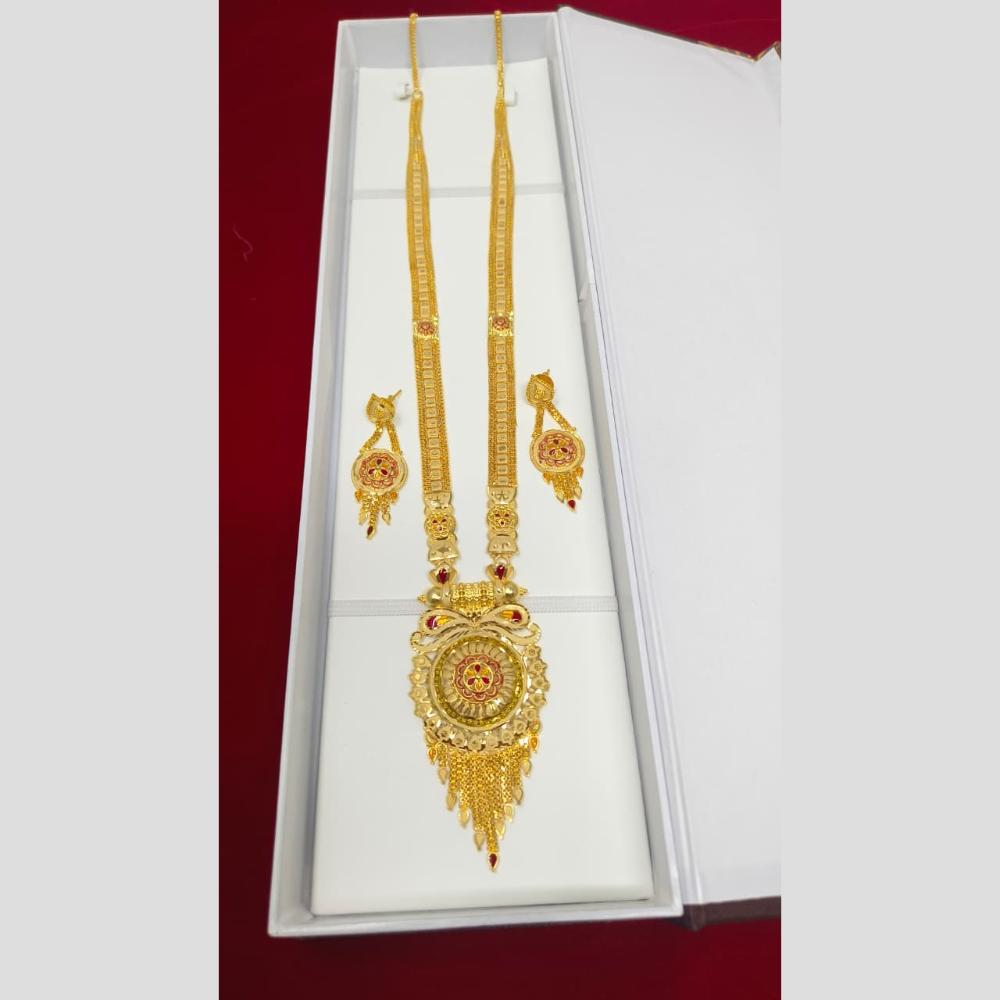 Pari Art Jewellery Royal Style Forming Long Necklace Set