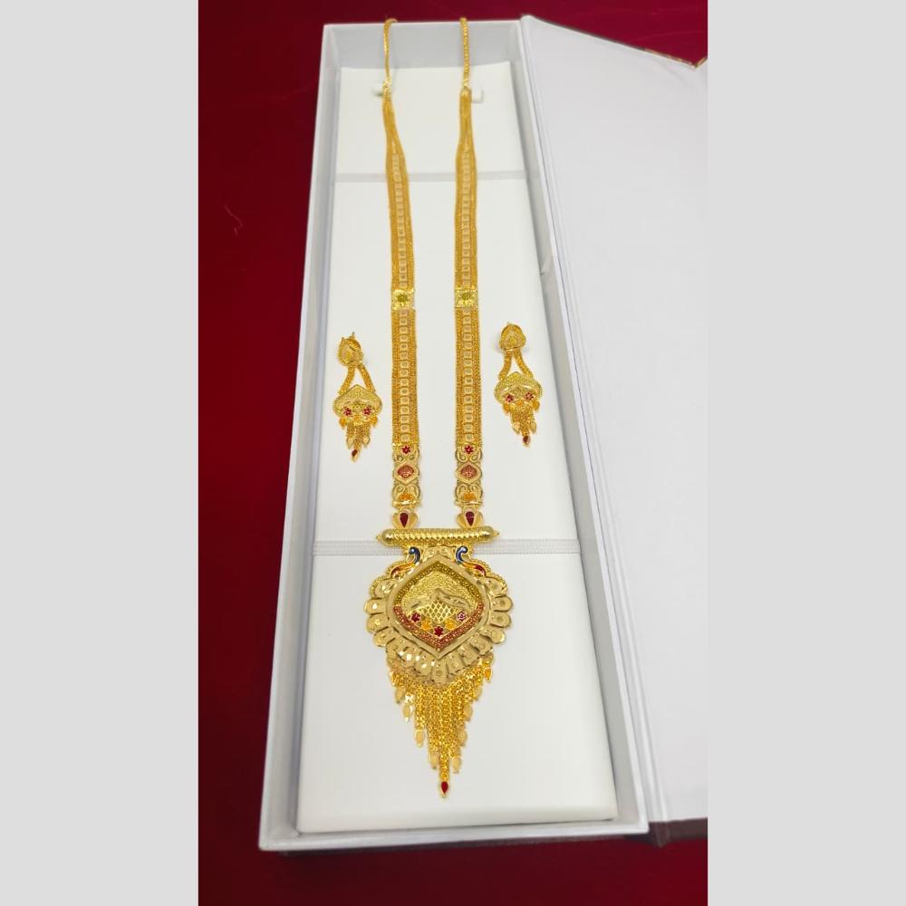 Pari Art Jewellery Royal Style Forming Long Necklace Set