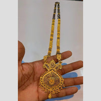 Pari Art Jewellery Stylish Forming Gold Black Beads Forming Mangalsutra