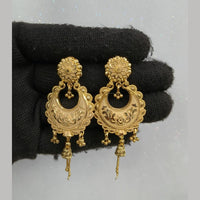 Pari Art Jewellery Classic Forming Gold Dangler Earrings