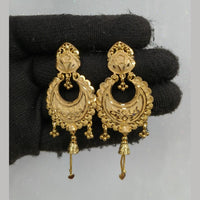 Pari Art Jewellery Classic Forming Gold Dangler Earrings