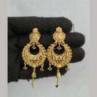 Pari Art Jewellery Classic Forming Gold Dangler Earrings