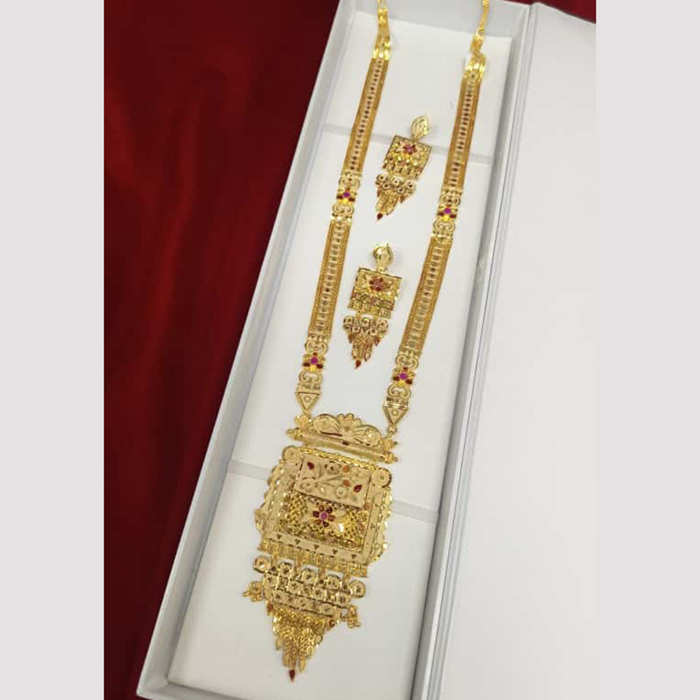 Pari Art Jewellery Royal Forming Designer Long Necklace Set