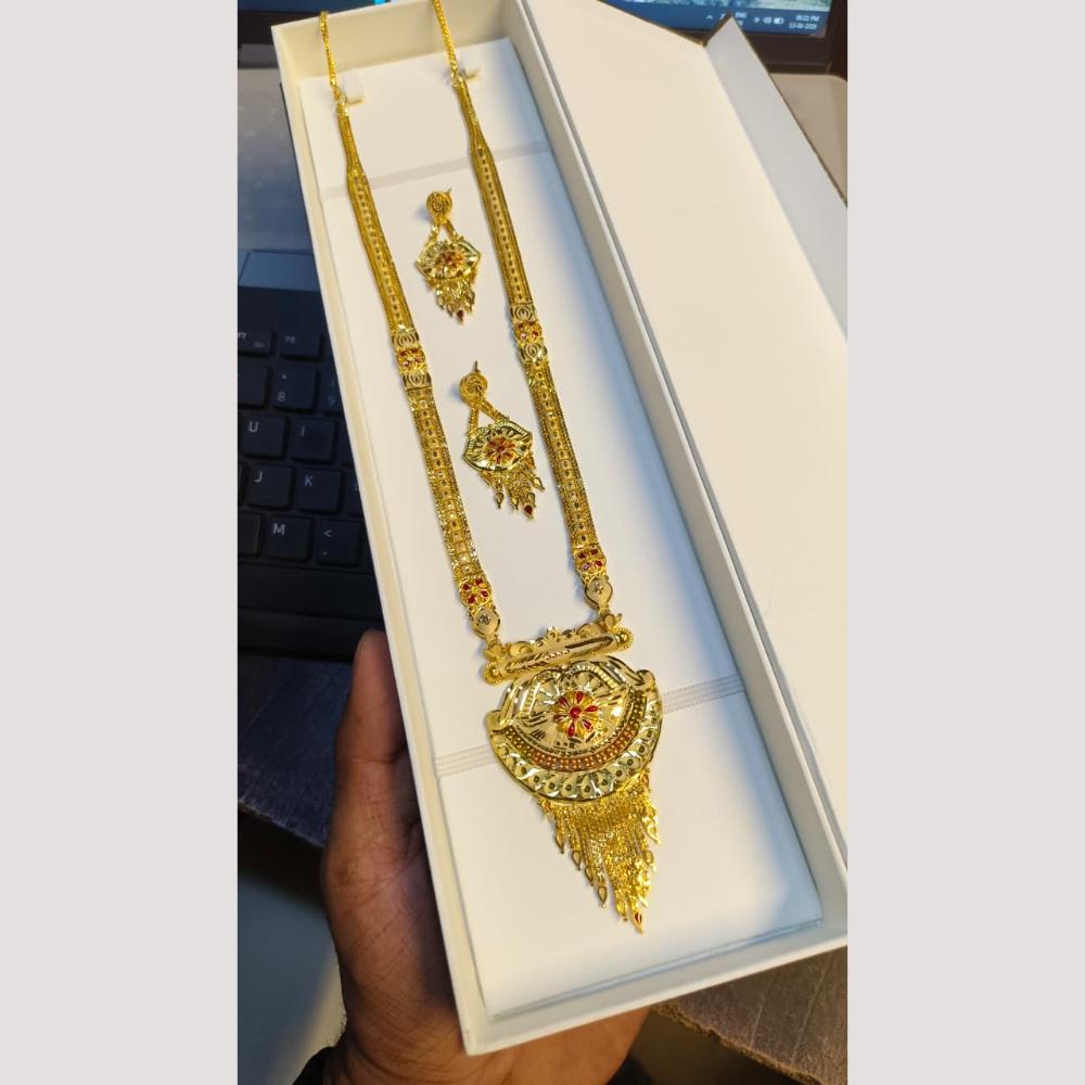 Pari Art Jewellery Royal Forming Designer Long Necklace Set