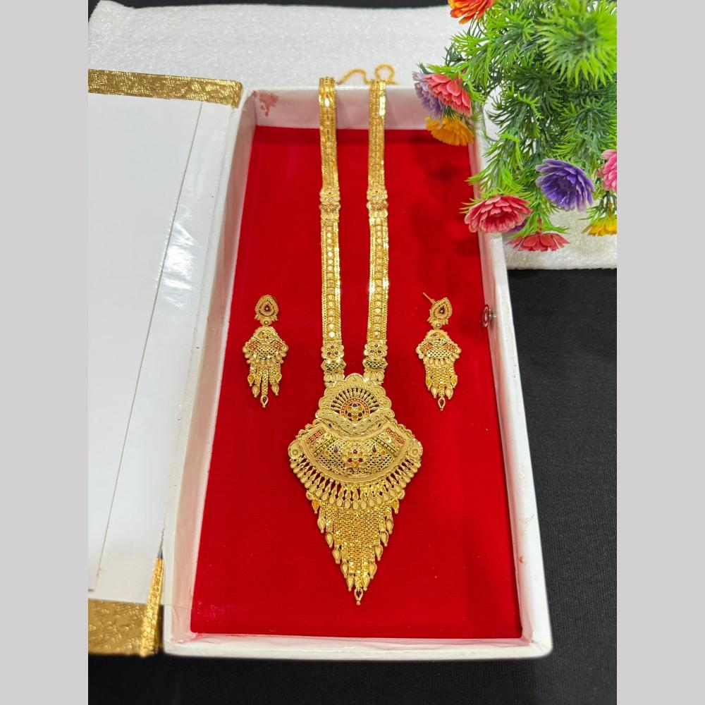 Pari Art Jewellery Royal Forming Designer Meenakari Long Necklace Set