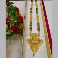 Pari Art Jewellery Stylish Black Beads Forming Mangalsutra
