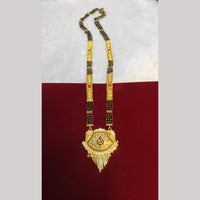 Pari Art Jewellery Graceful Forming Black Pearl Mangalsutra