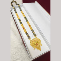 Pari Art Jewellery Graceful Forming Black Pearl Mangalsutra